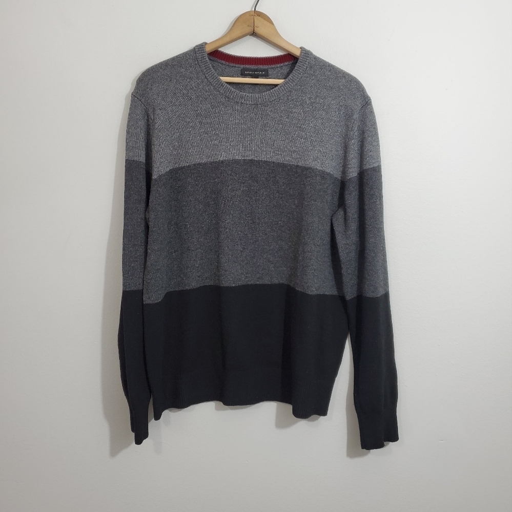 Banana Republic Colorblock Merino Wool Sweater